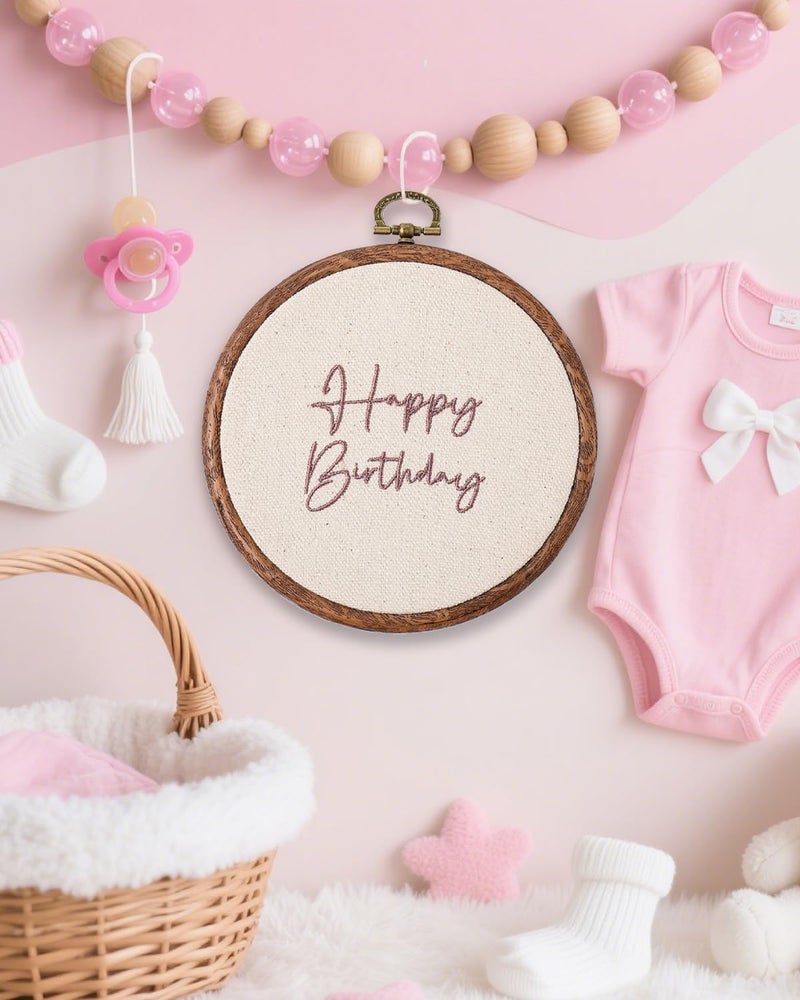 LIWOFLY Baby Monthly Milestone Markers Disc, Happy Birthday Decoration for Infant Room, Wooden Announcement Sign, Birthday Signs, Shower Gift, Reusable Photo Props (Small Brown Text) - Image 5